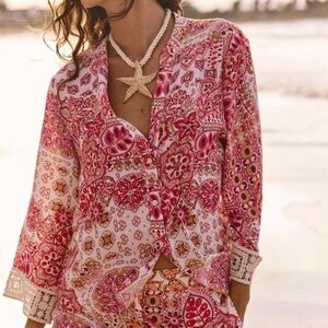 Zara Medium Patchwork Blouse Top